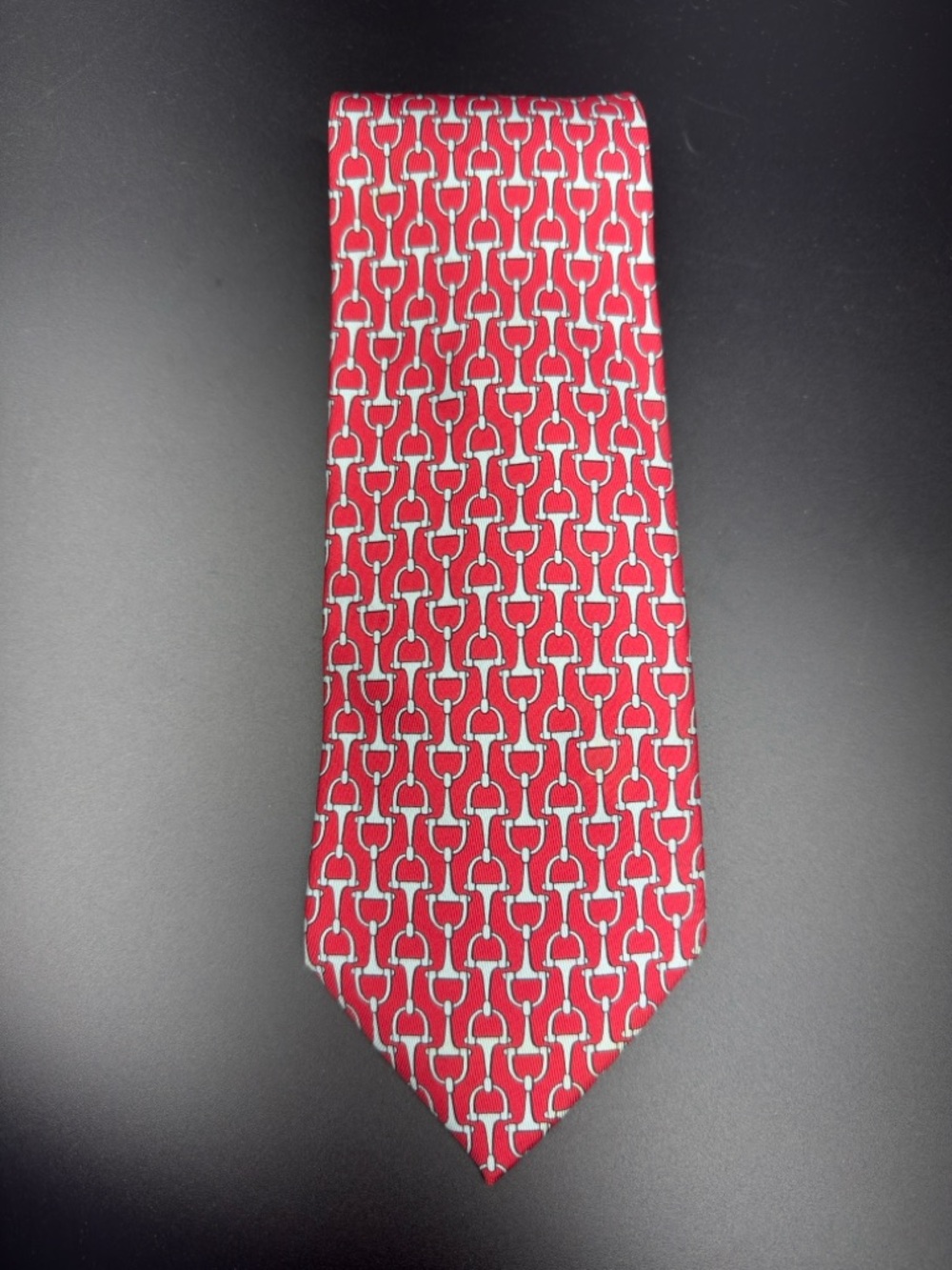 Hermes Silk Horse Bit Necktie